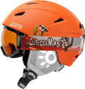 OutdoorMaster Anoa Kids Ski Helmet and Goggles Set - Safe, Comfortable