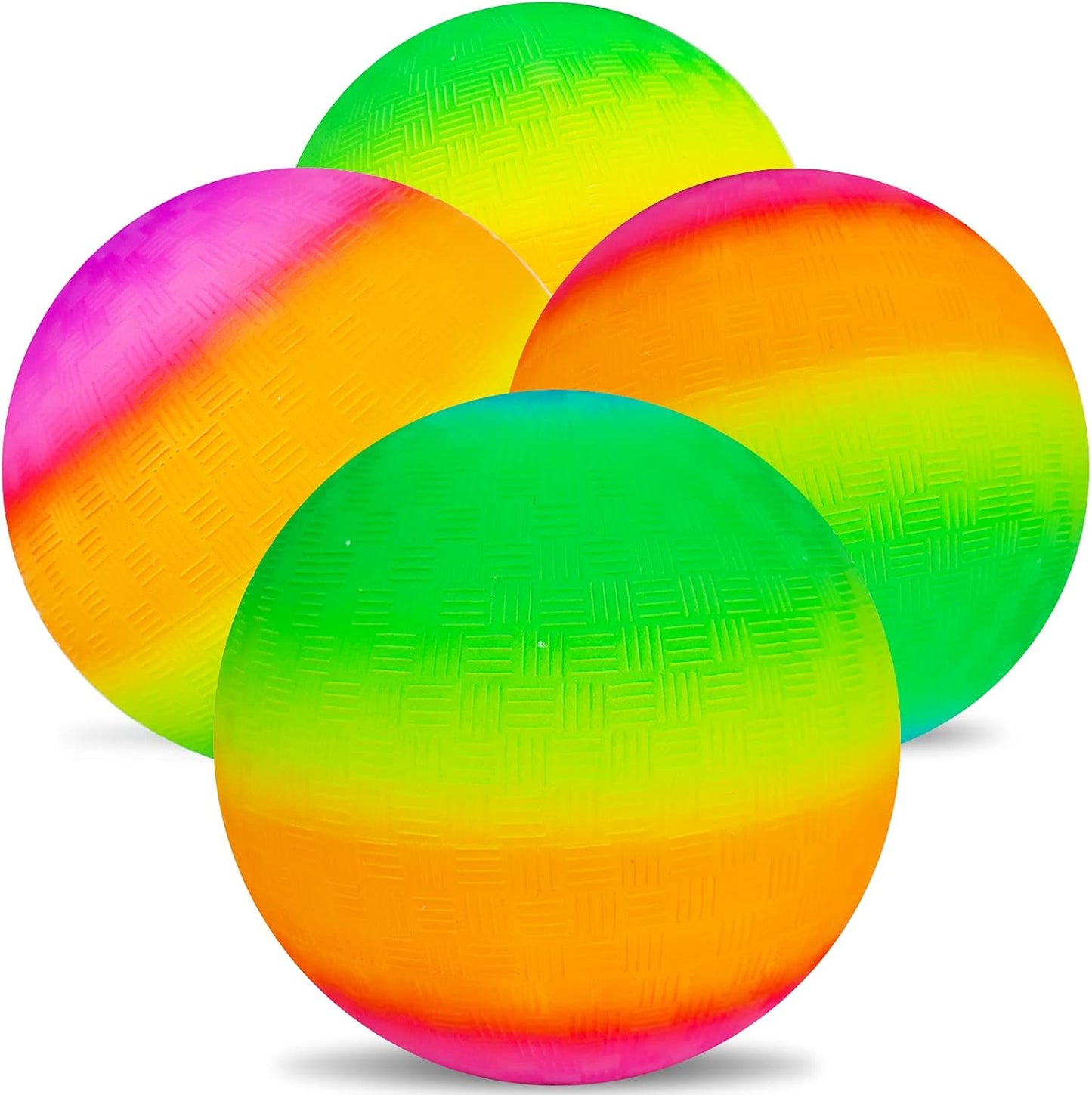 Rainbow Playground Balls Set - Bouncy Fun for All Ages!