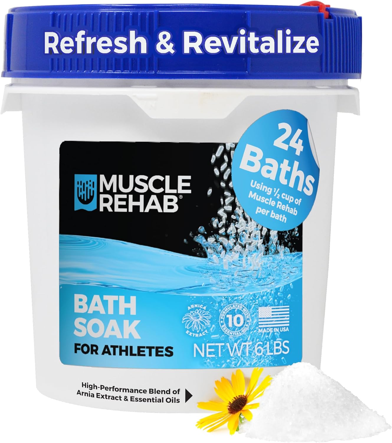 Muscle Rehab Arnica Bath Soak for Pain Relief and Recovery