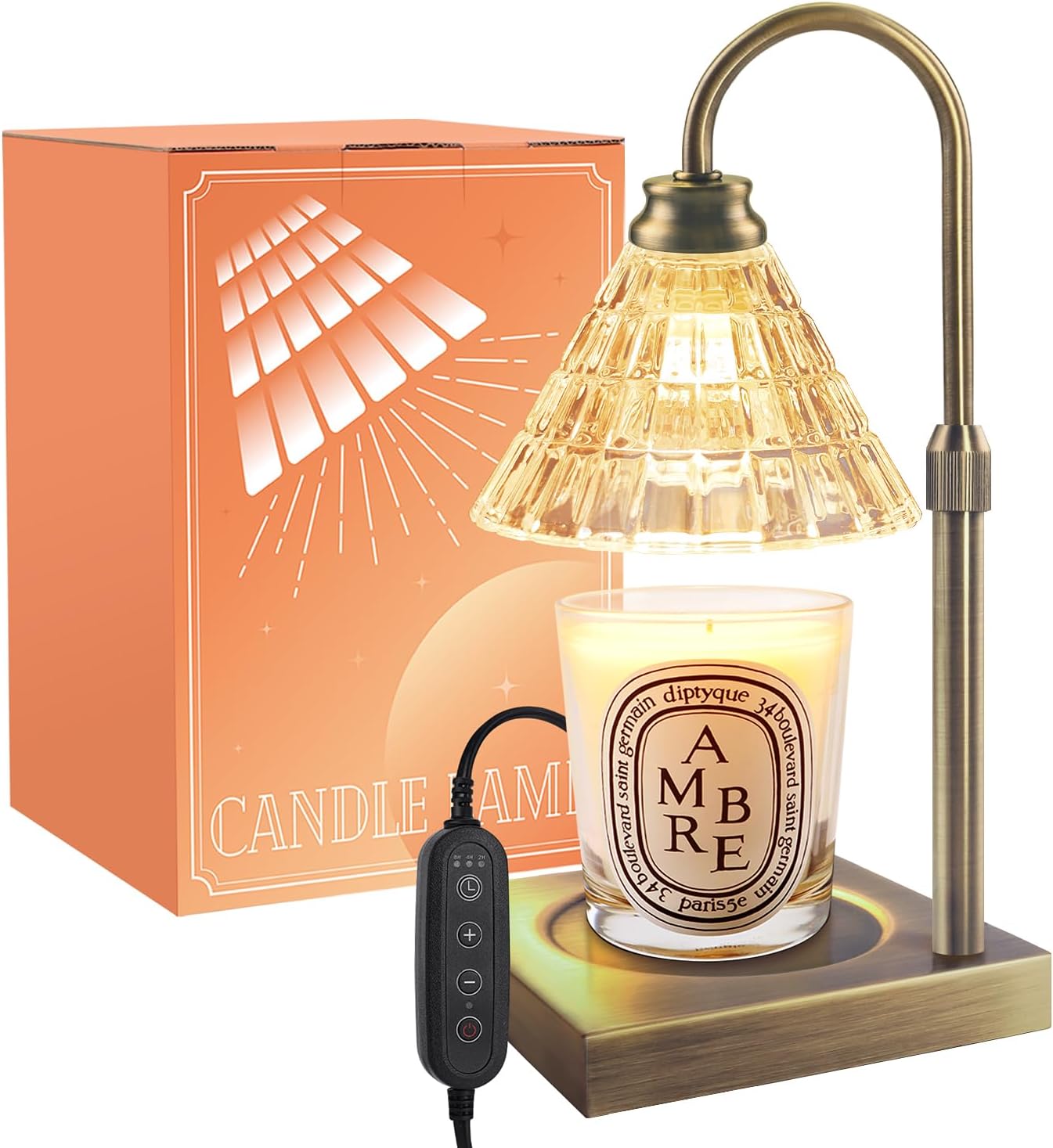 Candle Warmer Lamp with Dimmer and Timer for Home Decor