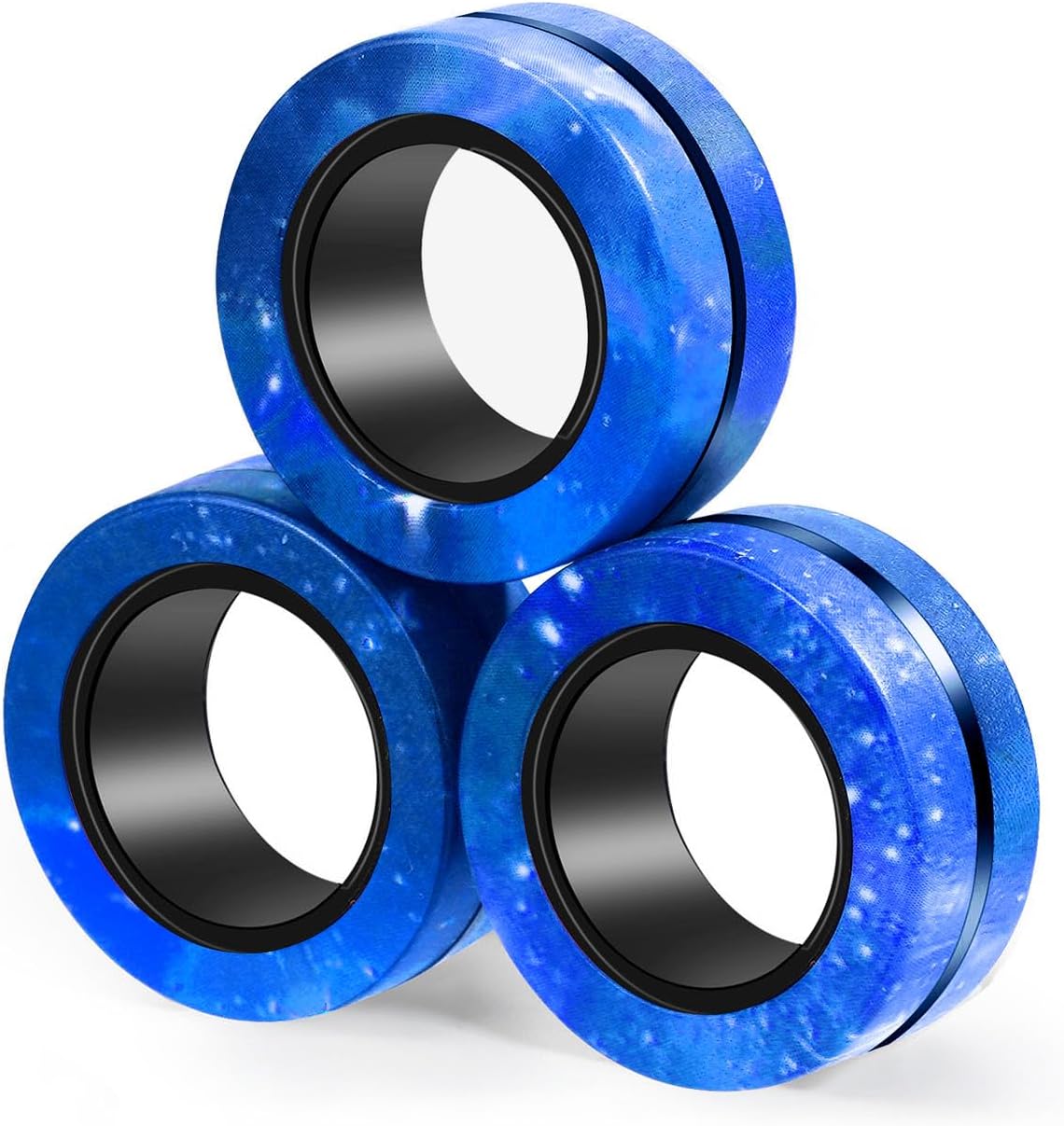 Silent Fidget Ring Set for Anxiety Relief