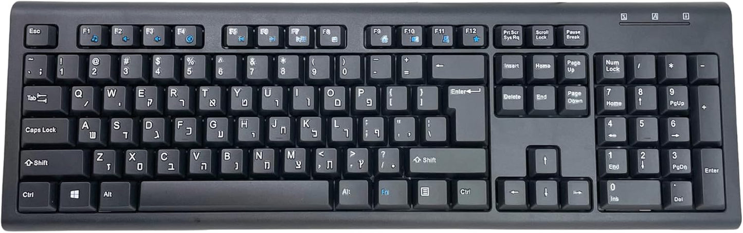 Hebrew & English Bilingual Language Keyboard for Efficient Typing