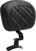 TCT-MOTORPARTS Driver Rider Backrest Pad for Harley Touring - Low