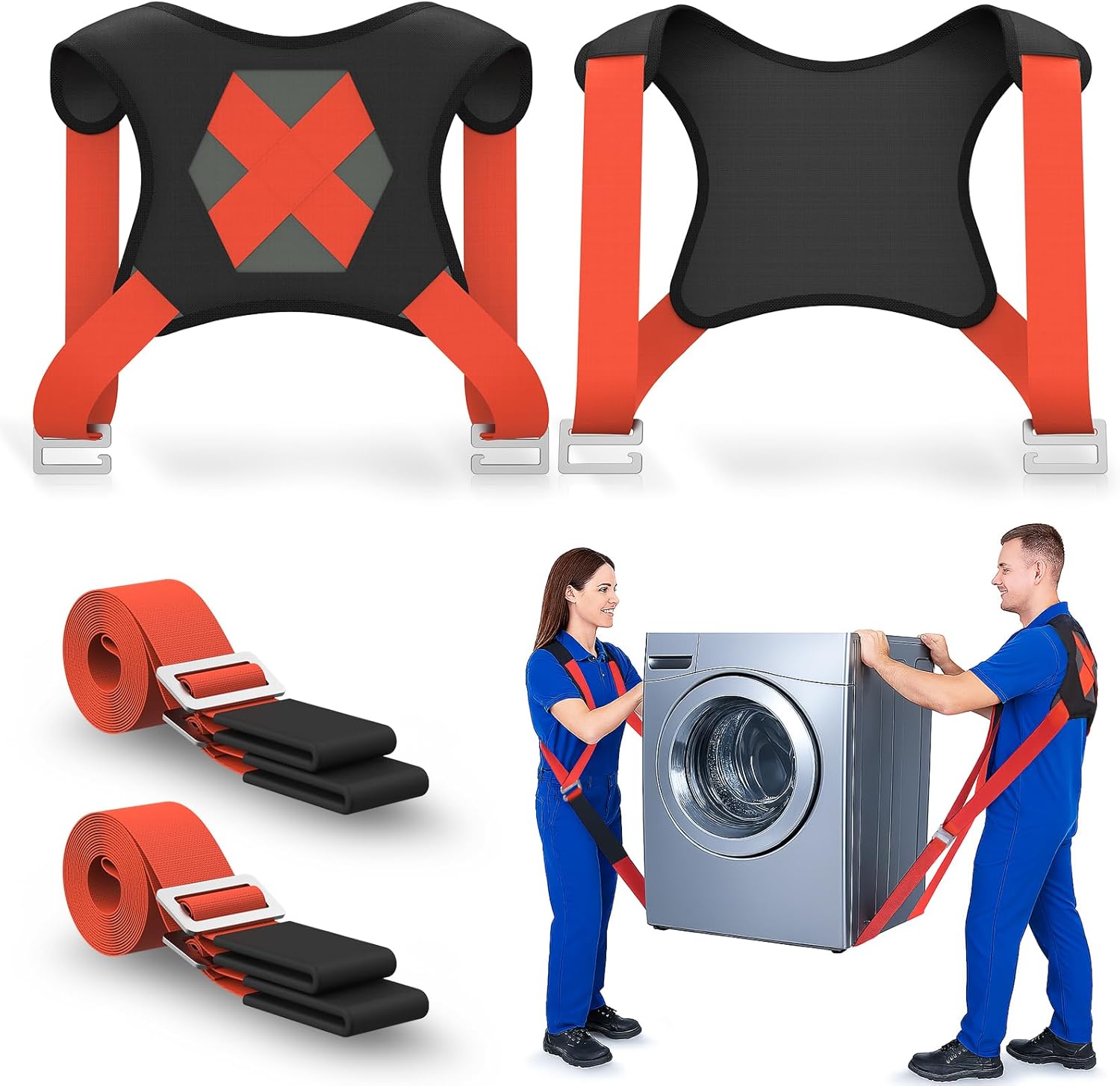 NOCOEX 2-Person Moving Straps for Easy Furniture Lifting
