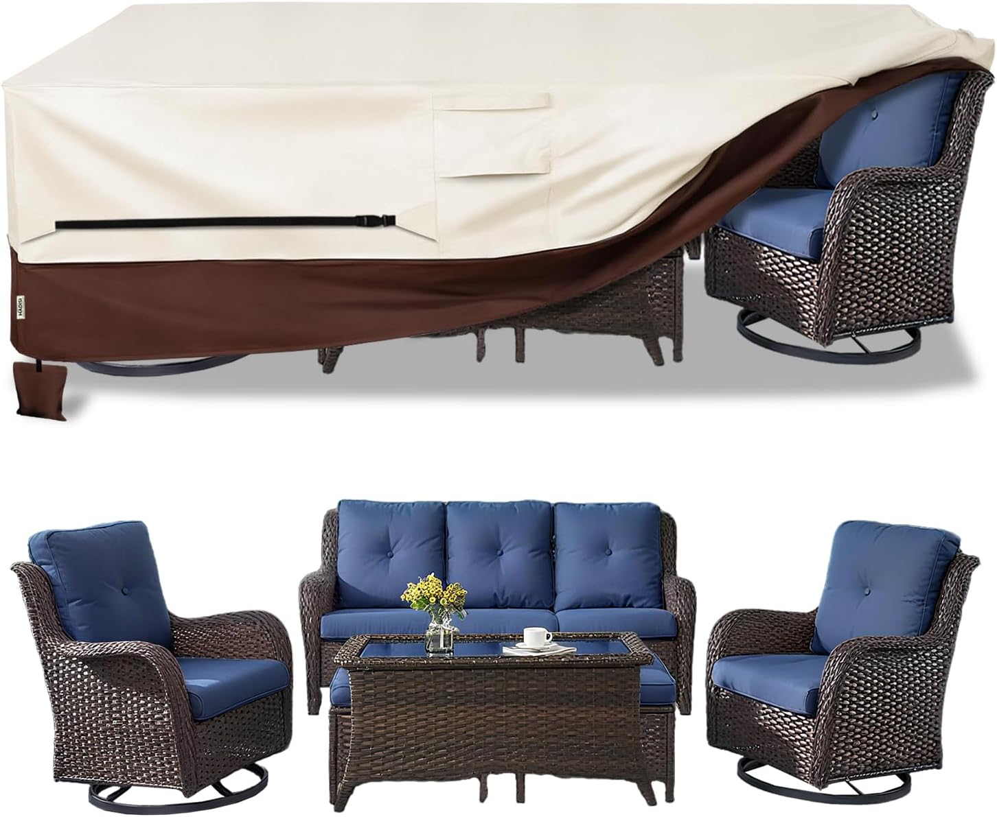 Durable Waterproof Patio Furniture Covers for Year-Round Protection