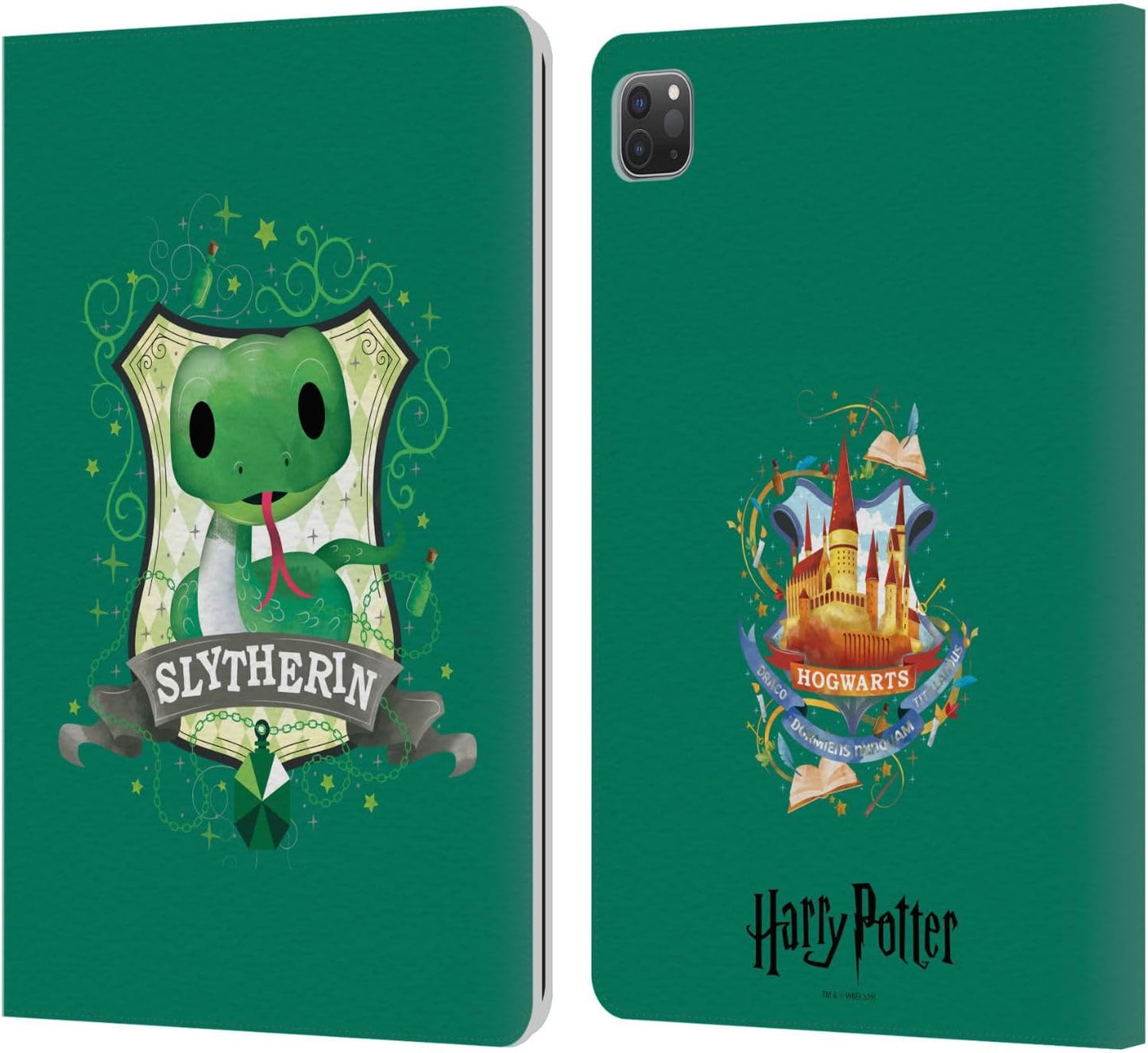 Harry Potter Slytherin Deathly Hallows II Leather Wallet Case