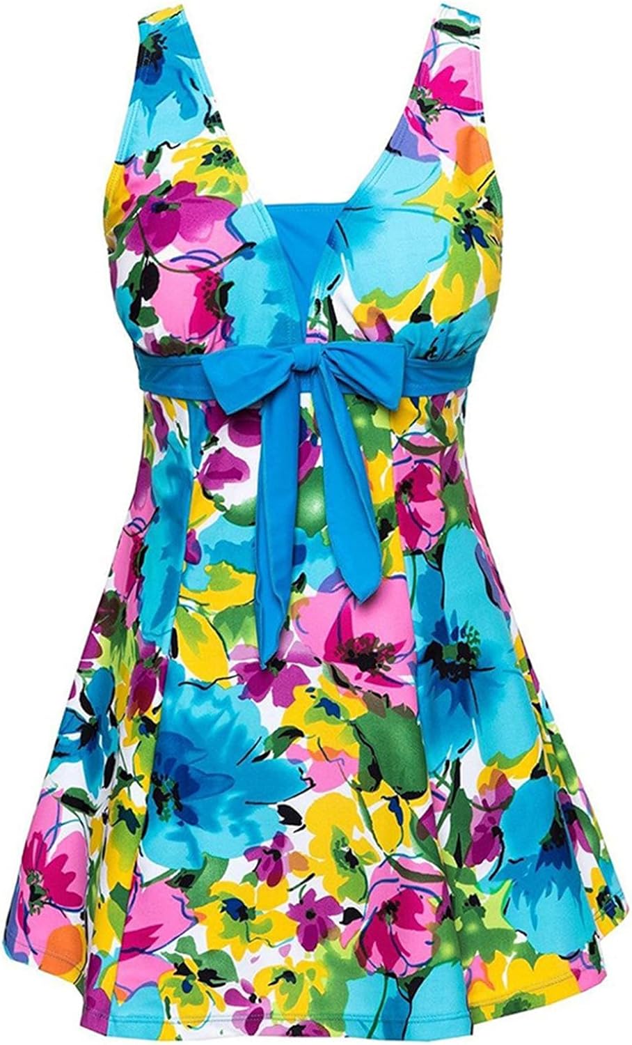 ECUPPER Plus Size Swimdress with Tummy Control and Boyshorts
