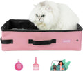 Portable Cat Travel Litter Box by petisfam for Easy Travel