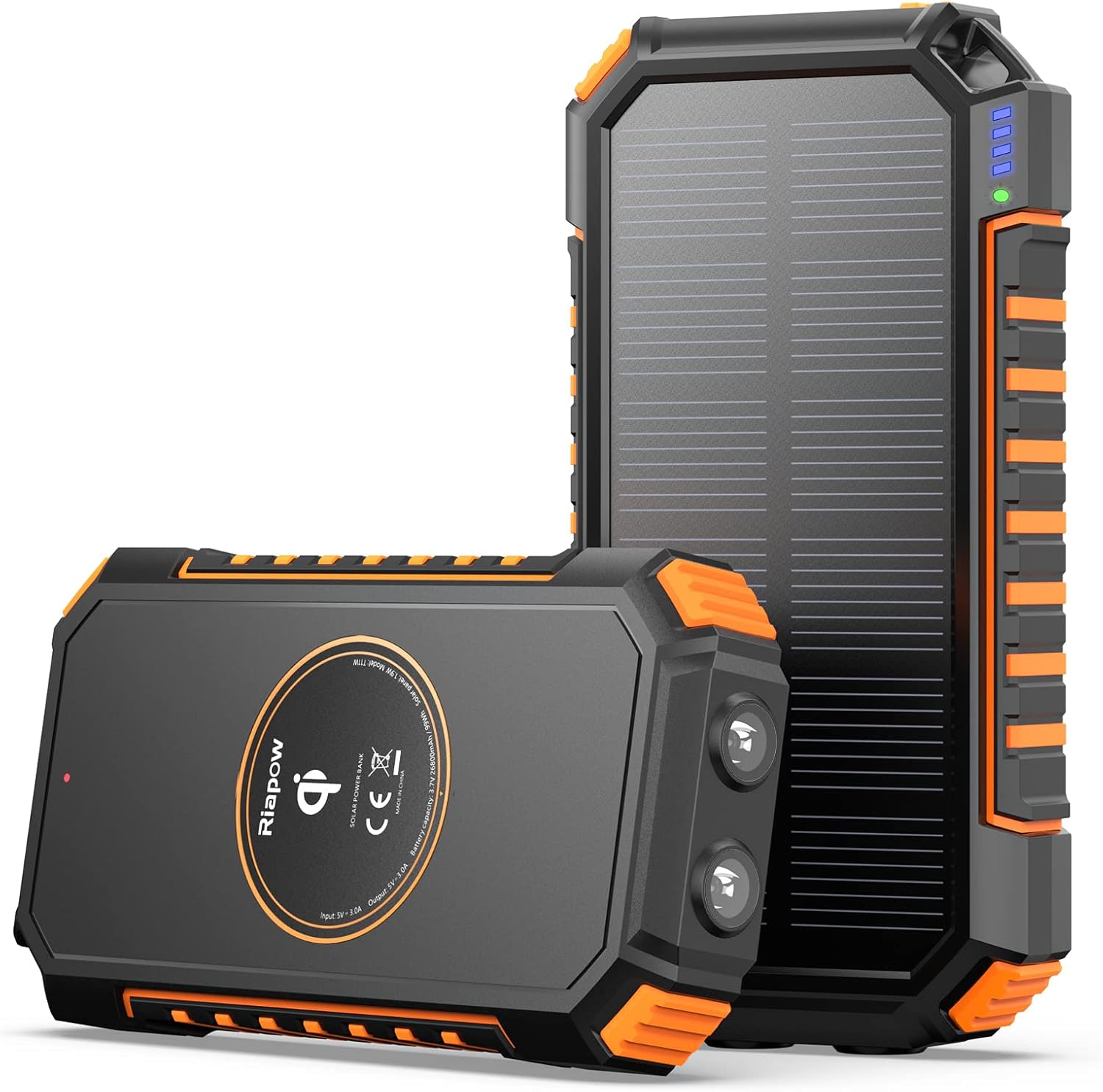 Wireless Solar Power Bank - Fast Charging 26800mAh