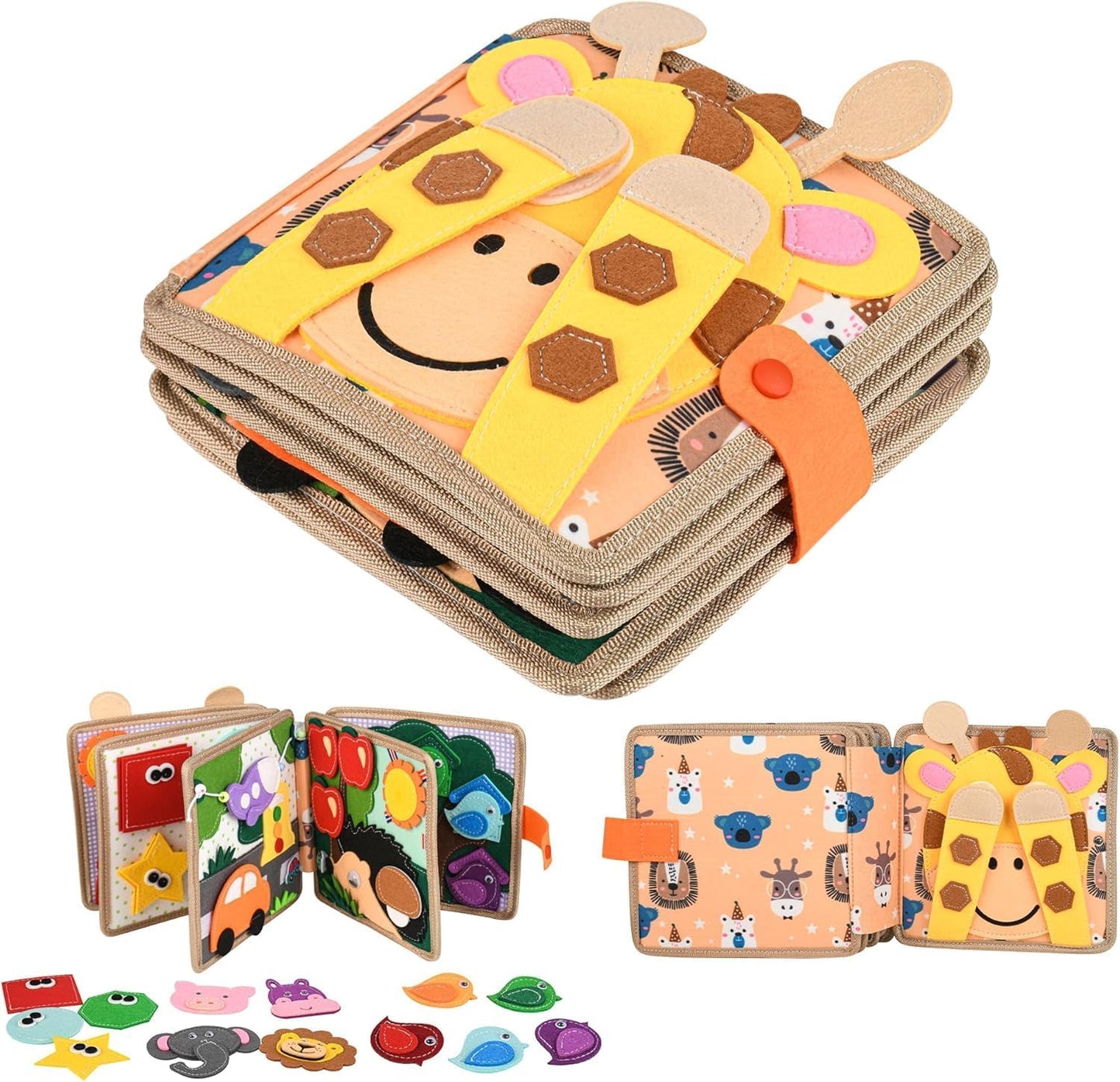 Montessori Quiet Book for Kids - Educational 3D Activities