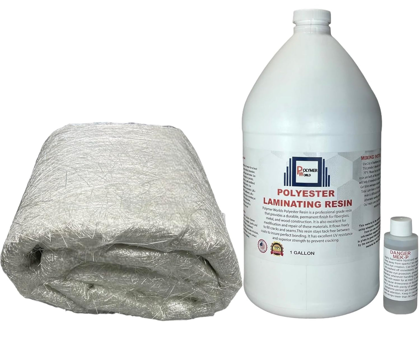 Polyester Resin Fiberglass Kit for Boats and Watercraft Repair