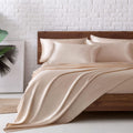 MR&HM Satin Bed Sheets Queen Size Set - Silky Comfort