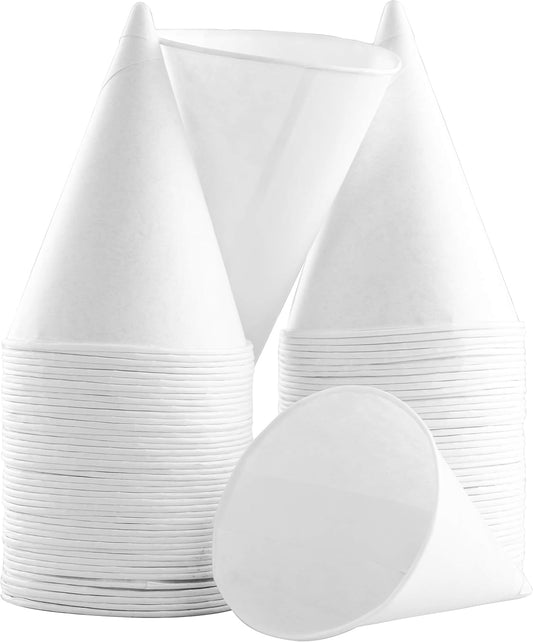 Eco-Friendly Small White Paper Cone Cups for Craft and Drinks