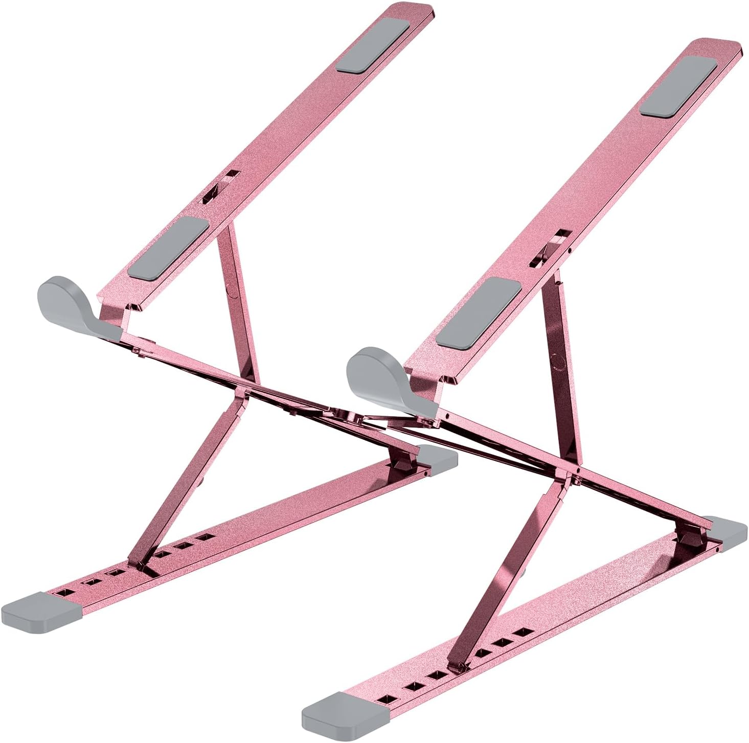 Foldable Pink Laptop Riser: Ergonomic & Adjustable – GearMustHave