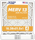 Filter King 16.38x21.5x1 Air Filter 4-Pack - MERV 13 Performance