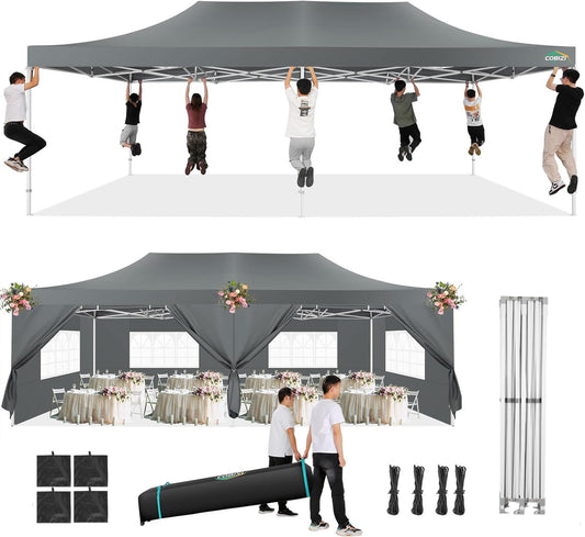 COBIZI 13x26 Pop Up Tent for Large Outdoor Events and Parties