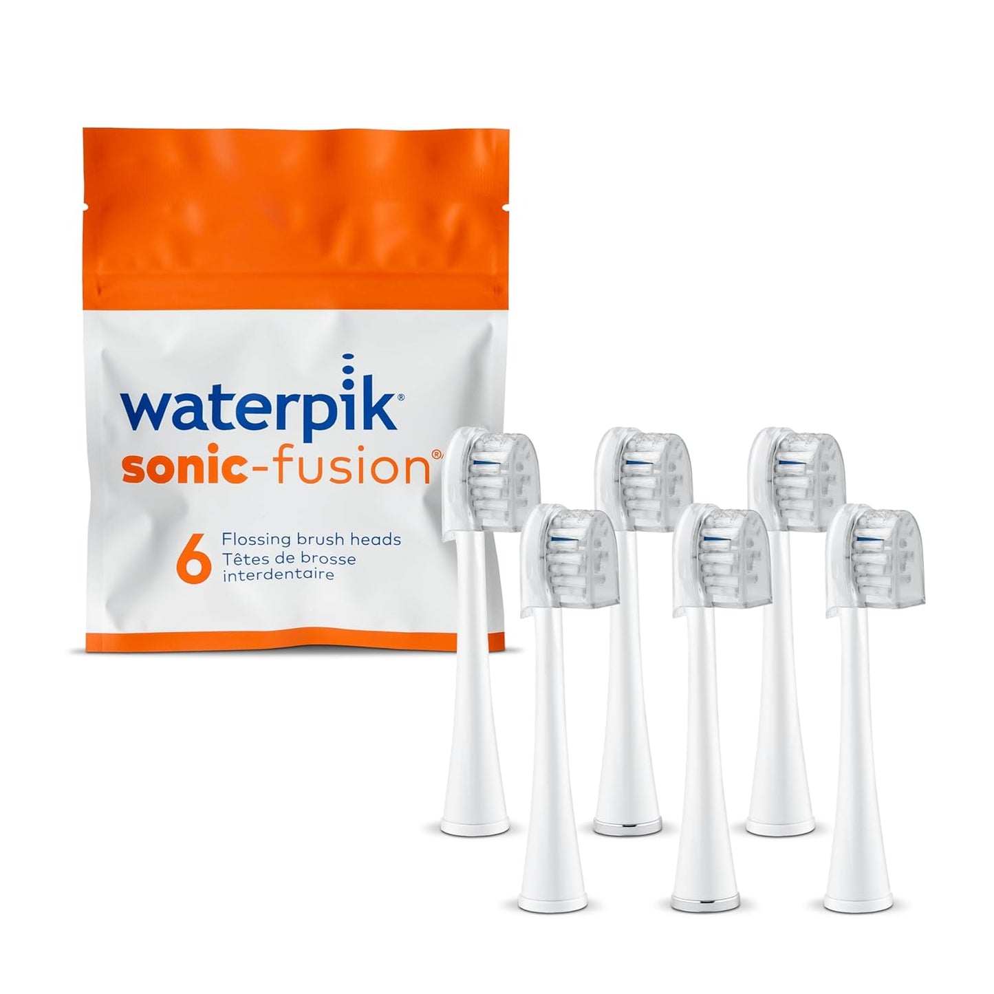 Waterpik Compact Replacement Brush Heads for Sonic-Fusion Toothbrush