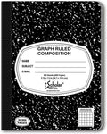iScholar Composition Book 5x5 Graph Ruled - Durable Marble Cover