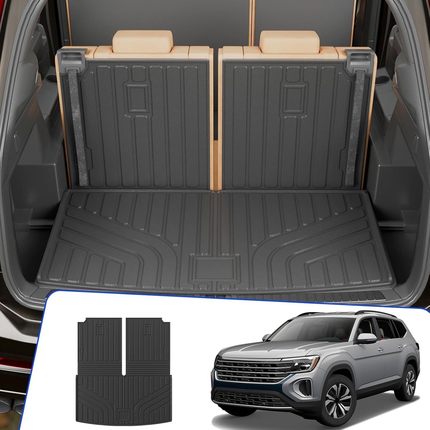 Rongtaod Cargo Mat for 2018-2026 Volkswagen Atlas Trunk Liner