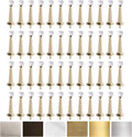 Brass Plated Door Stop 3 in Solid Metal - 48 Pack Litepak