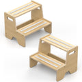 Step Stool for Toddler 2-Step Stool 2-Pack - Stable, Anti-Slip Steps