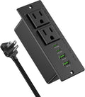 45W USB C Recessed Power Strip Flush Mount Desk Outlet - Space Saver