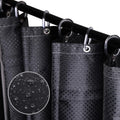 SPEPLA Black 71x71 Waterproof Shower Curtain: Modern & Washable