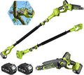Cordless Pole Saws for Tree Trimming 8in & 6in - 16ft Reach Pole Saw