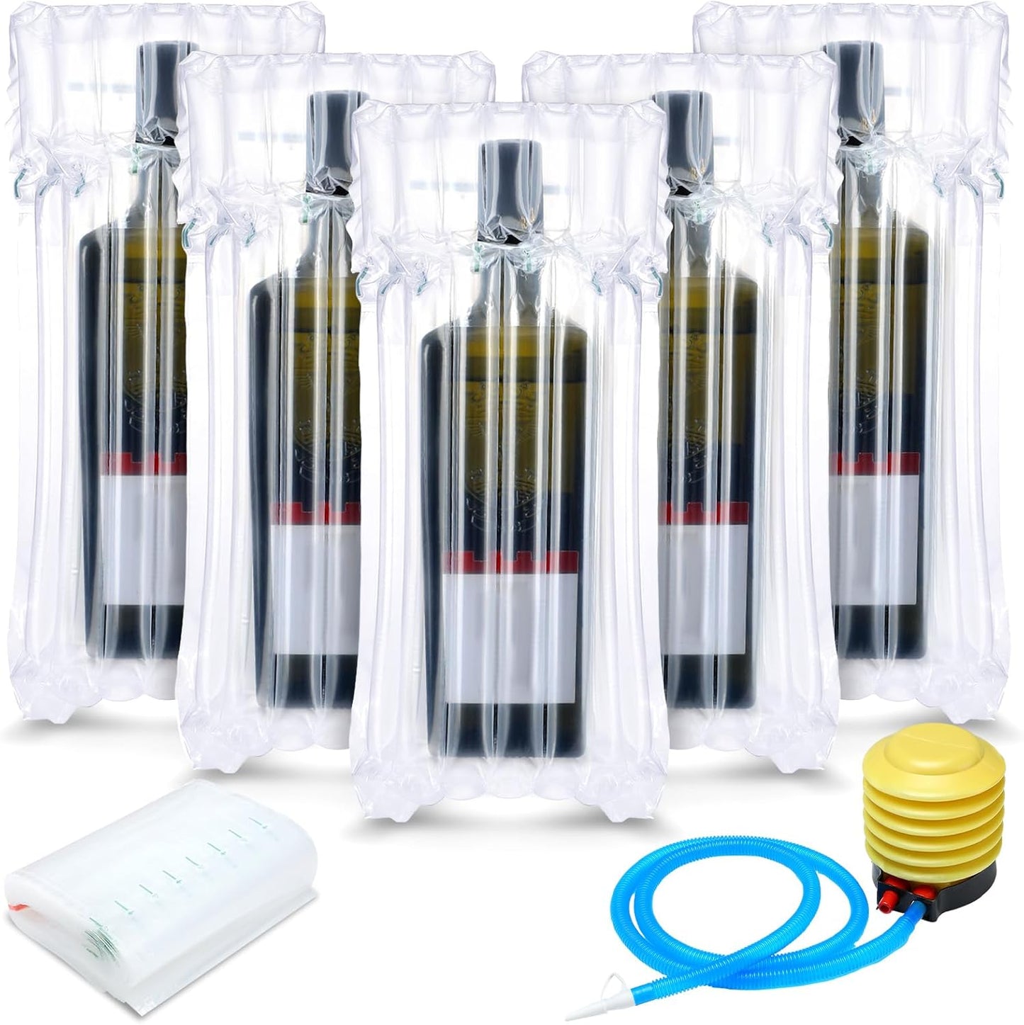 150 Pcs Wine Bottle Protector Bags for Safe Travel Shipping