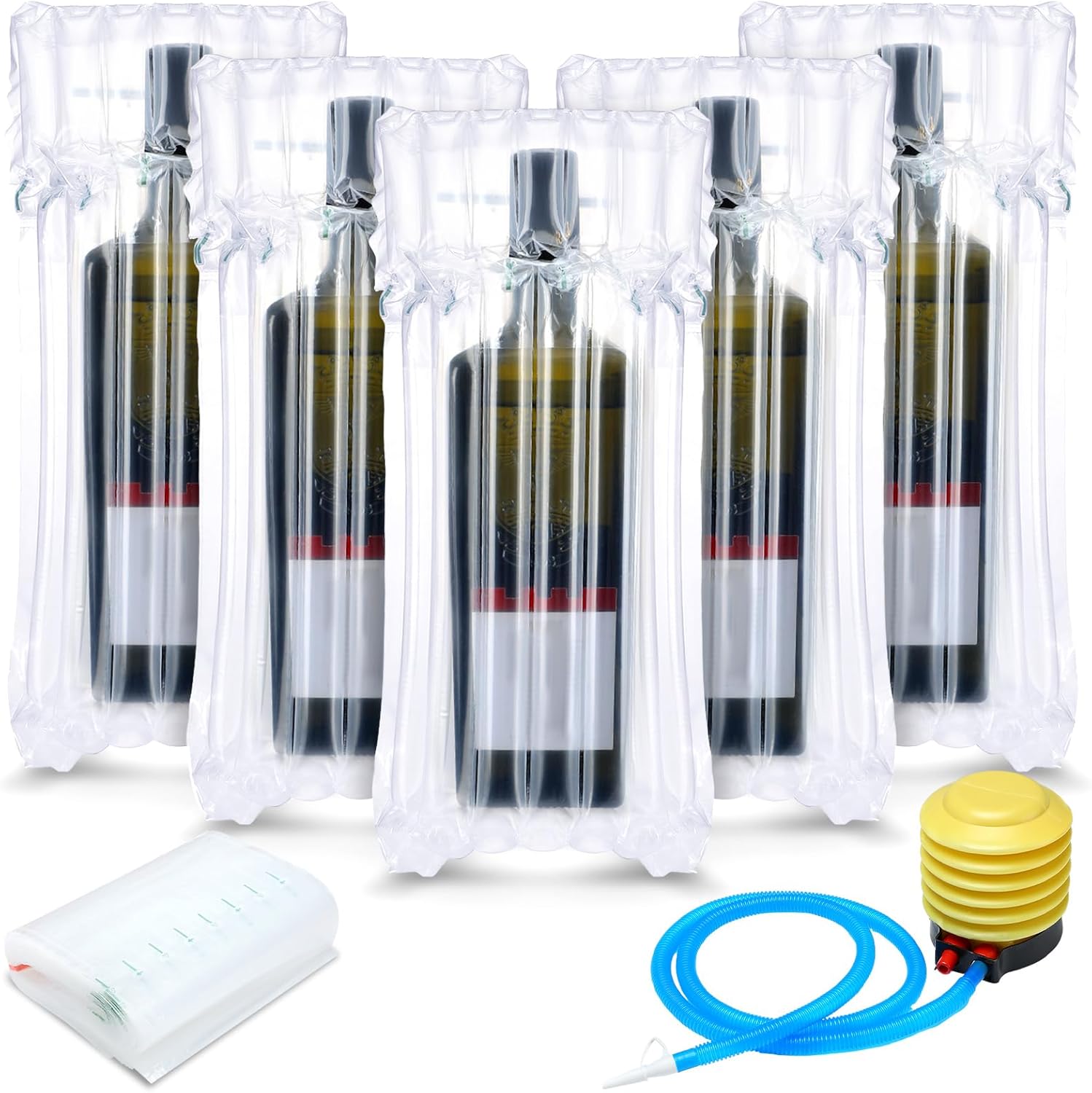 150 Pcs Wine Bottle Protector Bags for Safe Travel Shipping