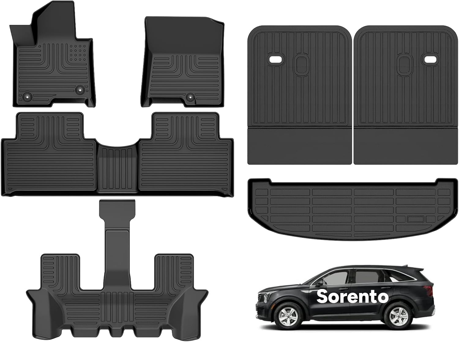 Custom Fit Floor Mats for 2021-2025 Kia Sorento Hybrid Vehicles
