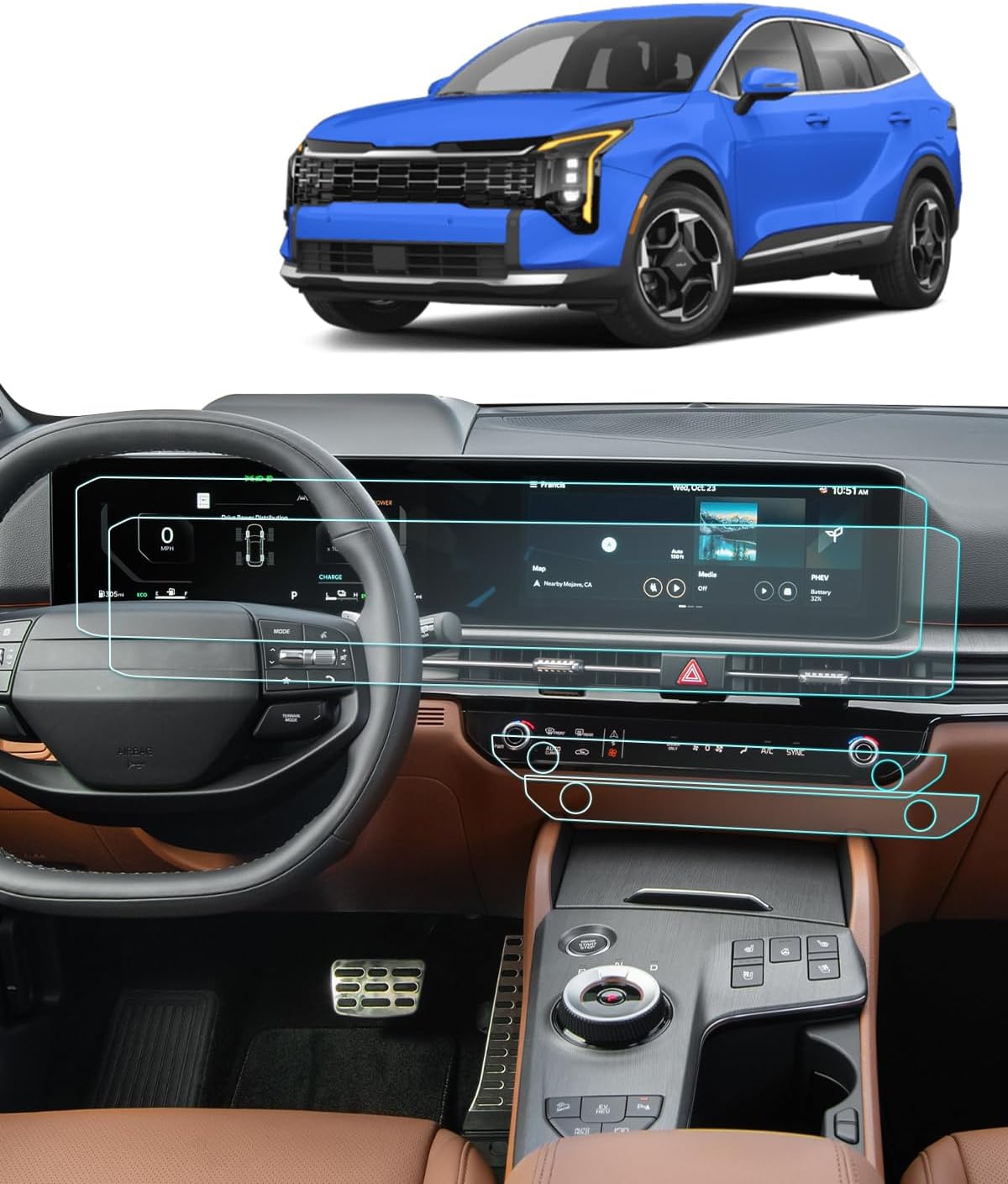 BIXUAN 2026 Kia Sportage Screen Protector - Ultimate Protection