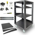 AxcessAbles 16U Open Frame 19-in Rack - Mobile AV & Network Organizer
