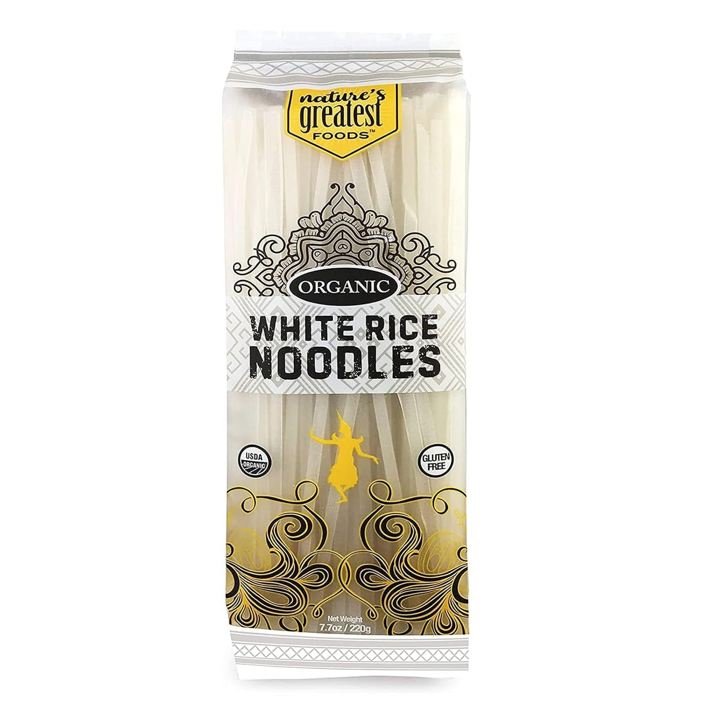 Nature's Greatest Foods Organic White Rice Noodles for Quick Meals