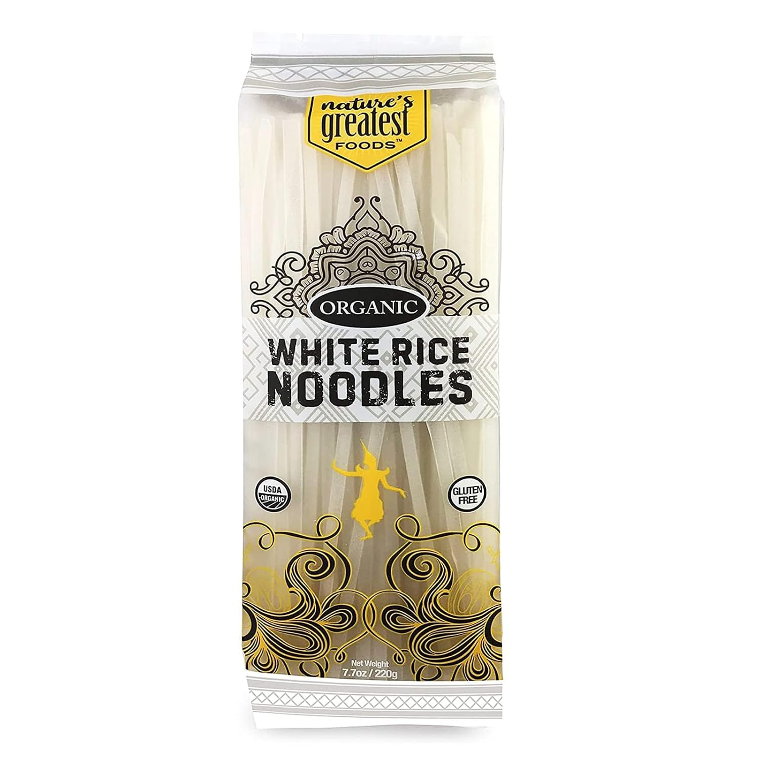 Nature's Greatest Foods Organic White Rice Noodles for Quick Meals