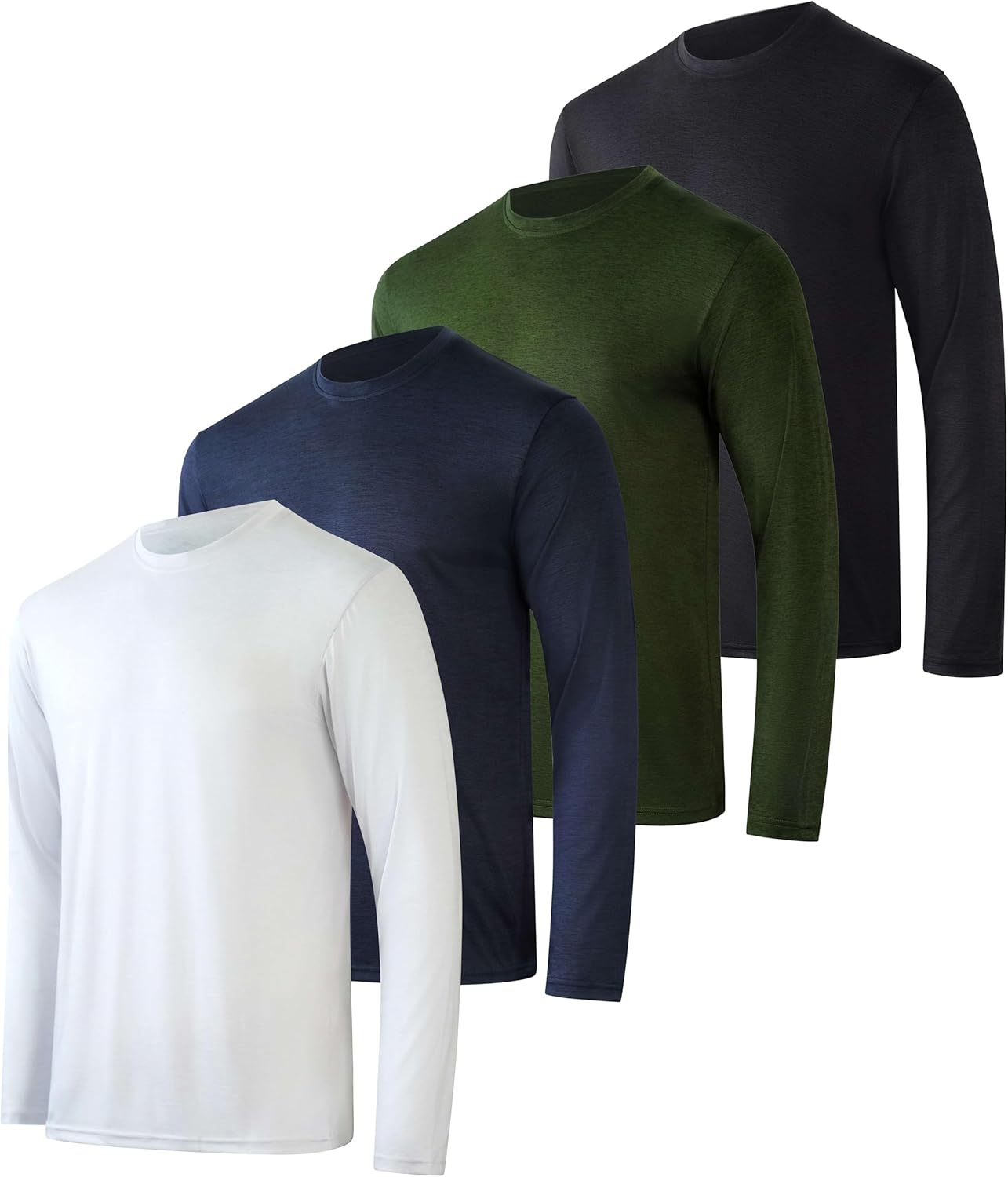 Mens Long Sleeve Dry Fit T Shirts for Hiking and Gym Workouts