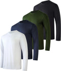 Men's Dry-Fit UV Moisture Wicking UPF 50+ 4 Pack - Versatile Active