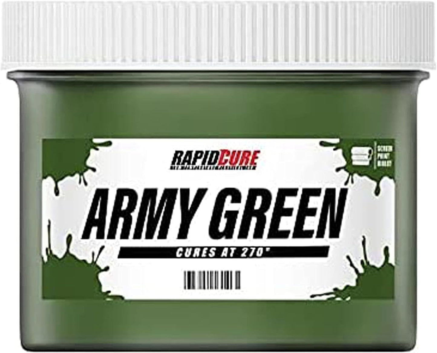 Rapid Cure Screen Printing Ink Army Green for Easy Fabric Use