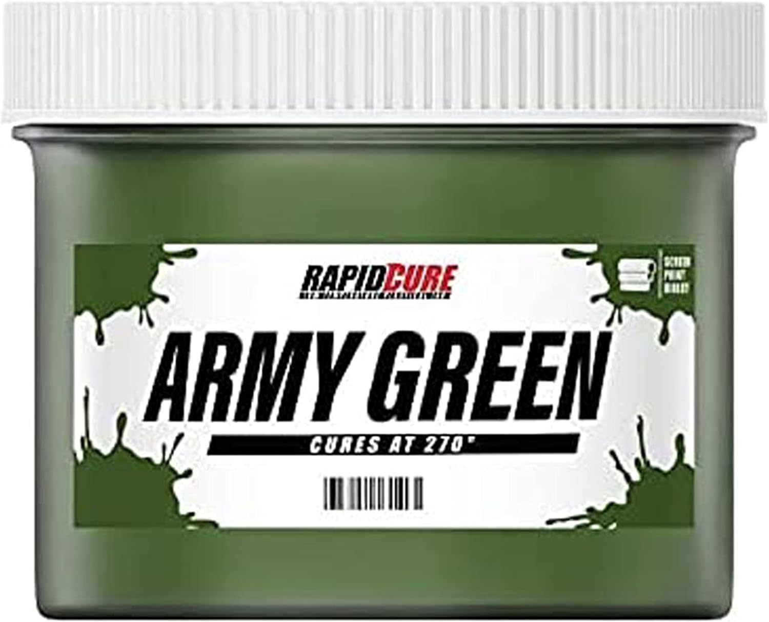 Rapid Cure Screen Printing Ink Army Green for Easy Fabric Use