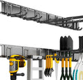 Garden Tool Organizer Wall Mount 48in - Heavy Duty Storage System