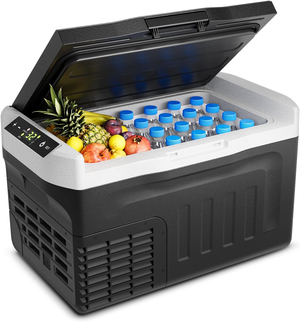 Portable 12 Volt Refrigerator for Camping and Travel - 22QT