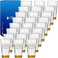 Personalized Beer Glasses Set of 24 Engraved Yellow 16oz Pint Glasses