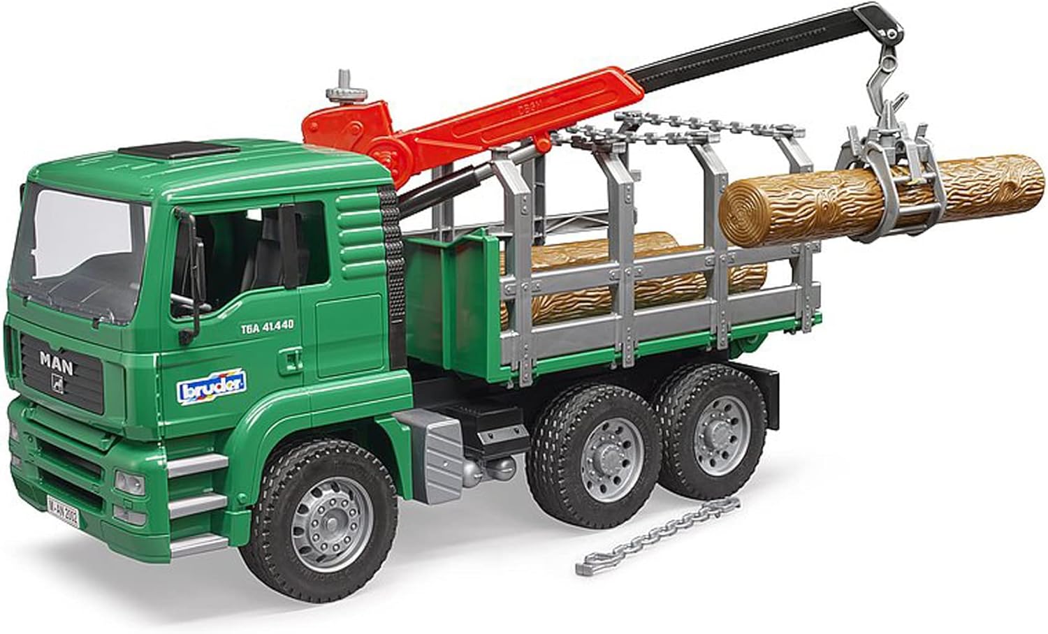 Bruder 02769 Man Timber Truck with Loading Crane and Trunks