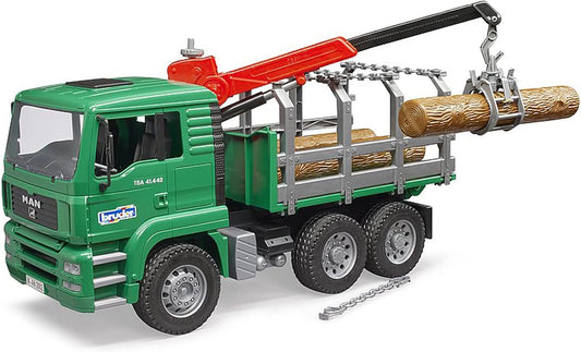 Bruder 02769 Man Timber Truck with Loading Crane and Trunks