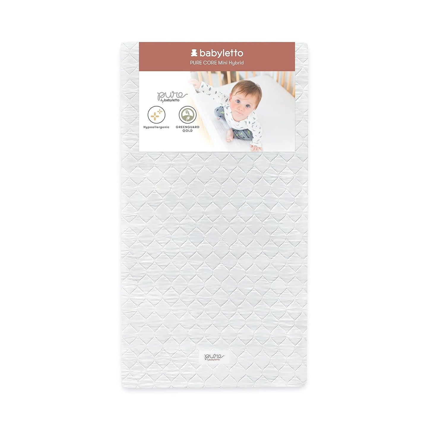 Babyletto Pure Core Mini Crib Mattress - Lightweight & Safe