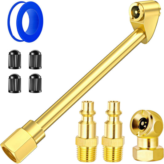 LUMITECO 2 Way Air Chuck Set - Quick & Easy Tire Fill