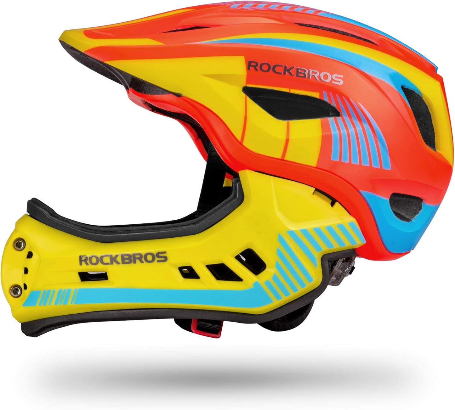 ROCKBROS Kids Full Face Helmet for Safe Cycling and Skating