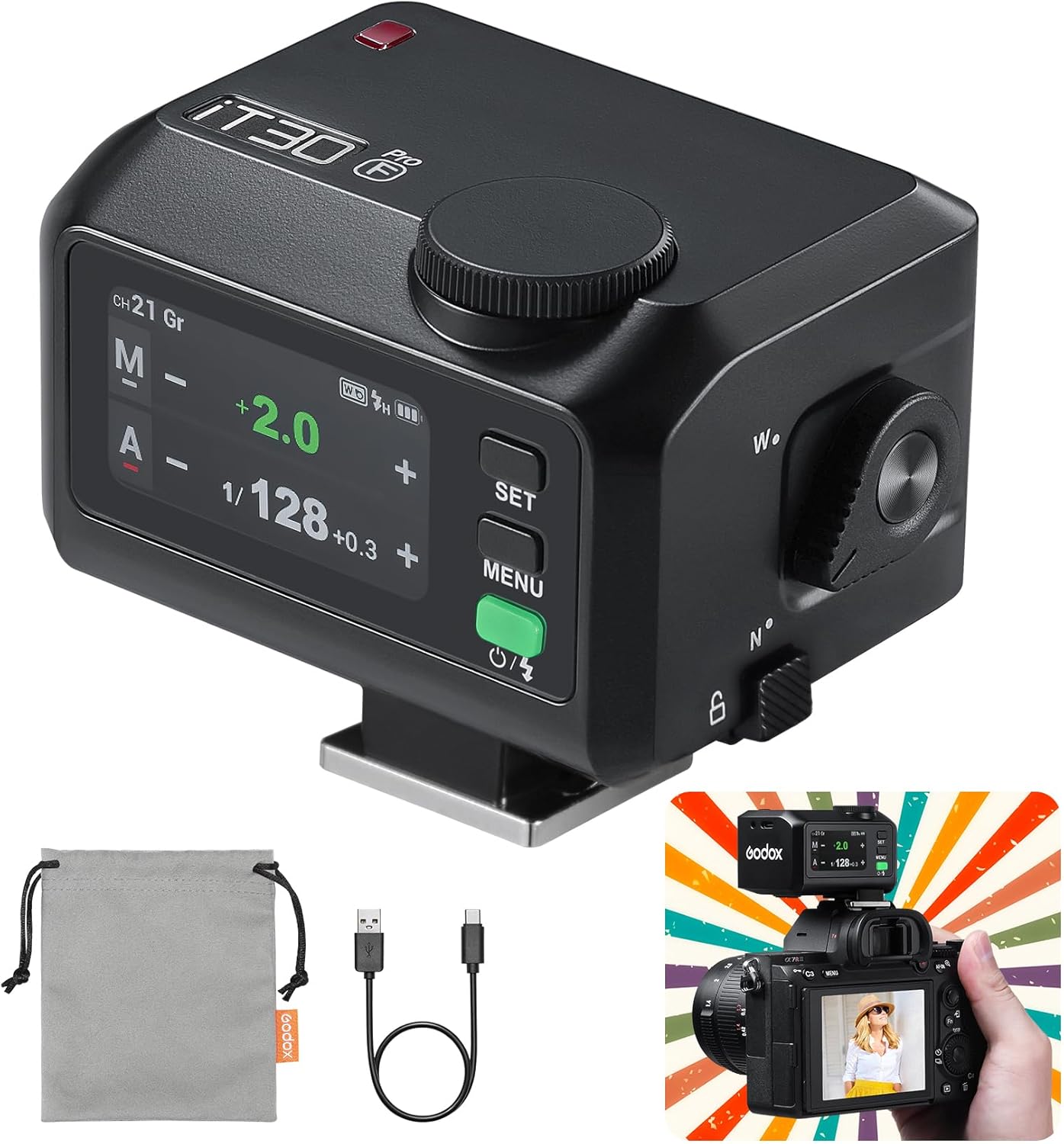 Godox iT30Pro-F Pocket TTL Flash for Fujifilm Cameras