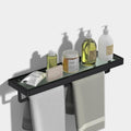 Floating Glass Shelves for Bathroom 20in - Tempered Glass Towel Bar