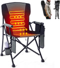 Heated Camping Chair with 3 Heat Levels - Portable Outdoor Seat